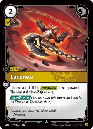 Lacerate (127/166) [Vendetta] Foil-1