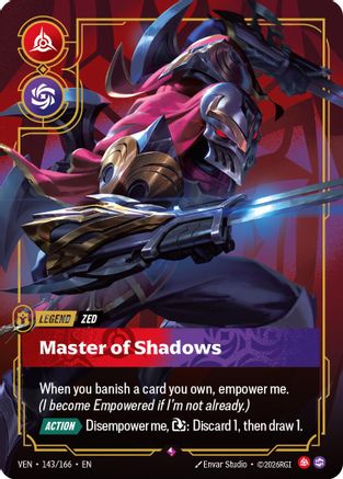 Zed - Master of Shadows (143/166) [Vendetta] Foil-1