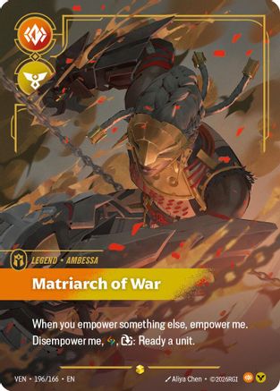 Ambessa - Matriarch of War (Overnumbered) (196/166) [Vendetta] Foil-1