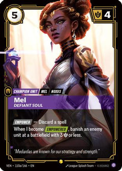 Mel, Defiant Soul (Alternate Art) (110a/166) [Vendetta] Foil-1