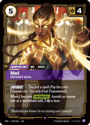 Mel, Defiant Soul (110/166) [Vendetta] Foil