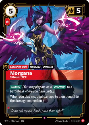 Morgana, Vindictive (017/166) [Vendetta] Foil-1