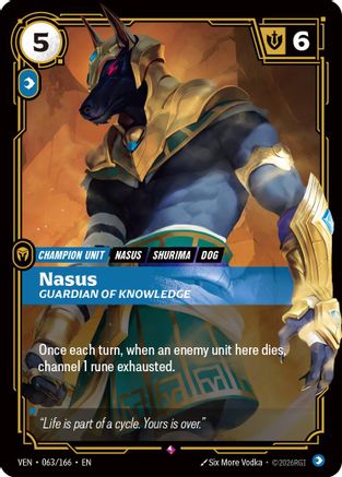 Nasus, Guardian of Knowledge (063/166) [Vendetta] Foil