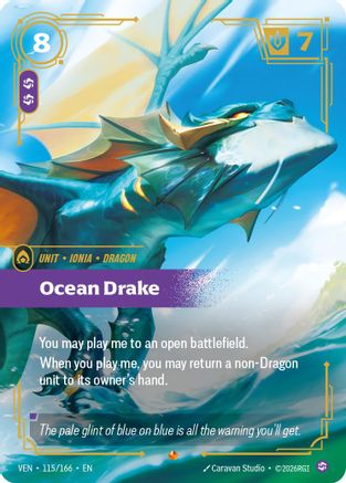 Ocean Drake (115/166) [Vendetta] Foil-1