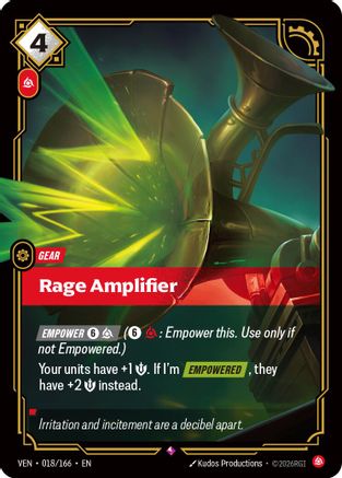 Rage Amplifier (018/166) [Vendetta] Foil