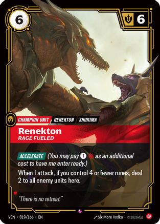 Renekton, Rage Fueled (019/166) [Vendetta] Foil-1