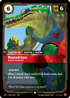 Renekton, Rage Fueled (Alternate Art) (019a/166) [Vendetta] Foil-1