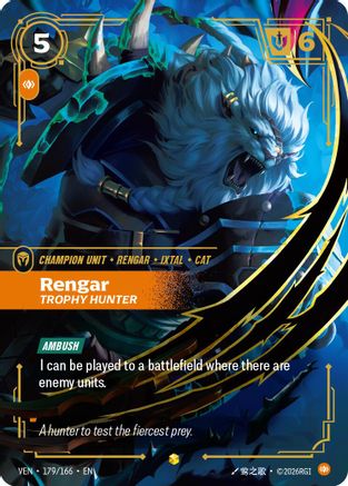 Rengar, Trophy Hunter (179/166) [Vendetta] Foil-1