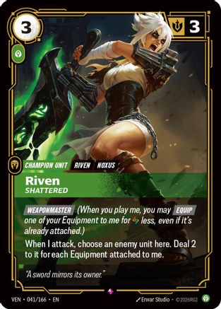 Riven, Shattered (041/166) [Vendetta] Foil-1