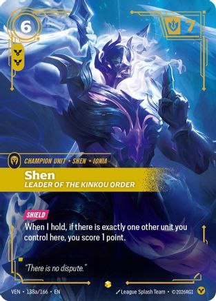 Shen, Leader of the Kinkou Order (Alternate Art) (138a/166) [Vendetta] Foil-1