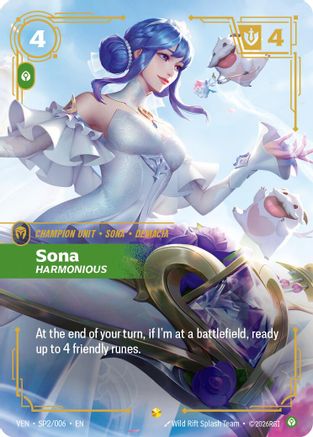 Sona, Harmonious (SP2/006) [Vendetta] Foil