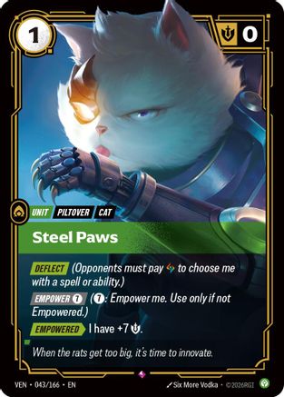 Steel Paws (043/166) [Vendetta] Foil