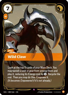 Wild Claw (089/166) [Vendetta] Foil-1