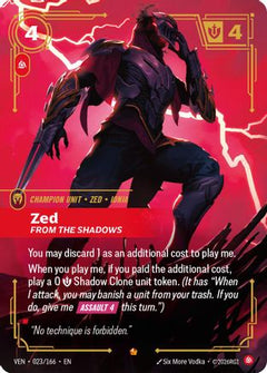 Zed, From the Shadows (023/166) [Vendetta] Foil-1