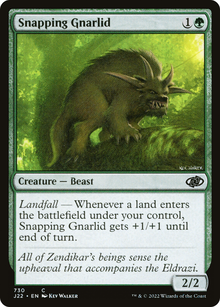 Snapping Gnarlid (730) [Jumpstart 2022] - Deck Out Gaming