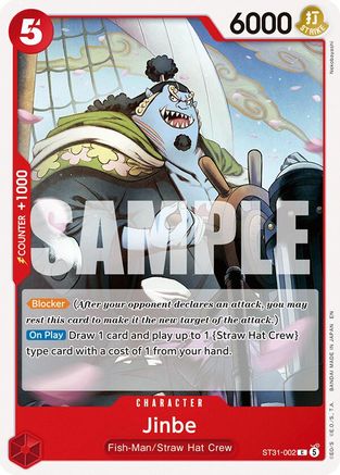 Jinbe (ST31-002) [Starter Deck 31: RED Monkey.D.Luffy]-1
