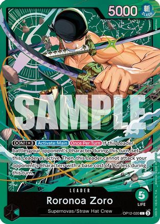 Roronoa Zoro (OP12-020) (OP12-020) [Starter Deck 32: GREEN Roronoa Zoro] Foil-1