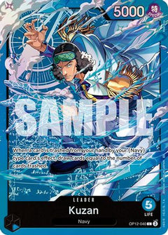 Kuzan (OP12-040) (OP12-040) [Starter Deck 33: BLUE Kuzan] Foil-1