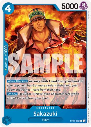 Sakazuki (ST33-002) [Starter Deck 33: BLUE Kuzan]-1