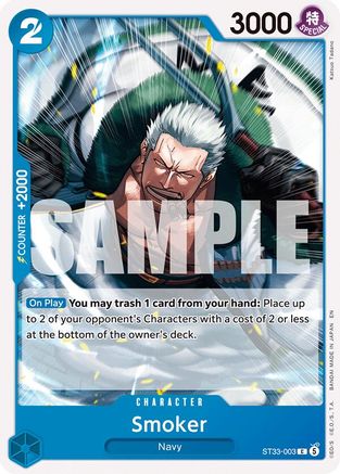 Smoker (ST33-003) [Starter Deck 33: BLUE Kuzan]-1