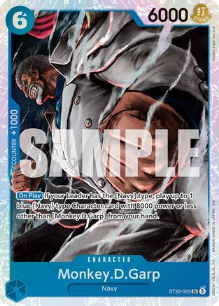 Monkey.D.Garp (ST33-005) [Starter Deck 33: BLUE Kuzan] Foil
