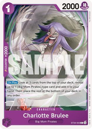 Charlotte Brulee (ST34-003) [Starter Deck 34: PURPLE Charlotte Katakuri]-1