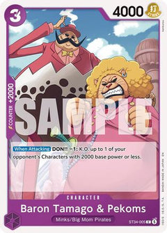 Baron Tamago & Pekoms (ST34-005) [Starter Deck 34: PURPLE Charlotte Katakuri]-1