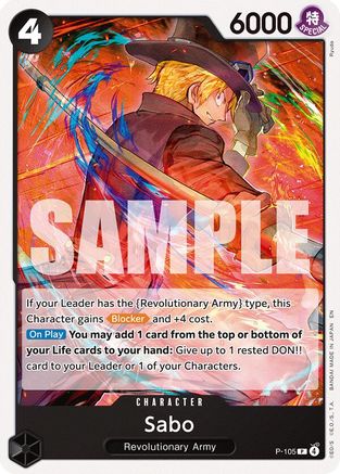 Sabo (P-105) (P-105) [Starter Deck 35: RED/BLACK Sabo]-1