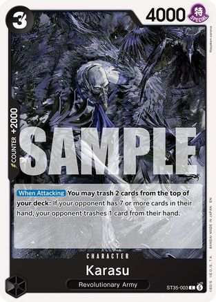 Karasu (ST35-003) [Starter Deck 35: RED/BLACK Sabo]-1