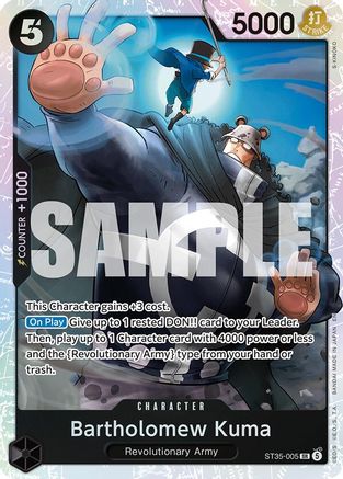 Bartholomew Kuma (ST35-005) [Starter Deck 35: RED/BLACK Sabo] Foil