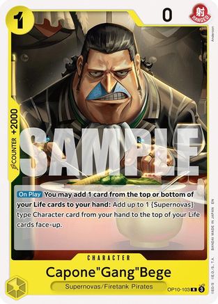 Capone"Gang"Bege (OP10-103) [Starter Deck 36: YELLOW Eustass"Captain"Kid]-1