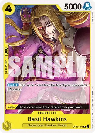 Basil Hawkins (OP10-109) [Starter Deck 36: YELLOW Eustass"Captain"Kid]-1