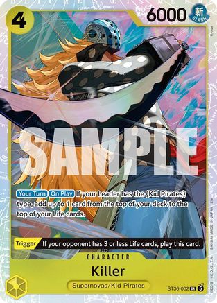 Killer (ST36-002) [Starter Deck 36: YELLOW Eustass"Captain"Kid] Foil-1