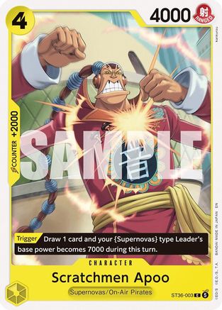 Scratchmen Apoo (ST36-003) [Starter Deck 36: YELLOW Eustass"Captain"Kid]-1