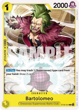 Bartolomeo (ST36-004) [Starter Deck 36: YELLOW Eustass"Captain"Kid]
