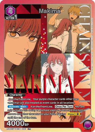Makima (022) (R*) (UE22BT/CSM-1-022) [UE22BT: CHAINSAW MAN] Foil