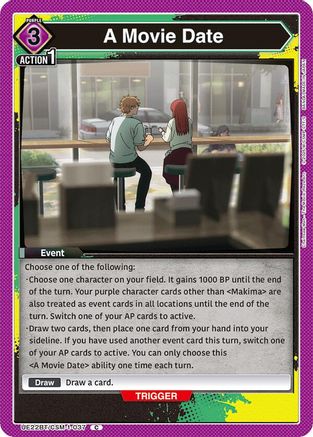 A Movie Date (UE22BT/CSM-1-037) [UE22BT: CHAINSAW MAN]