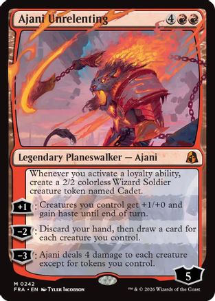 Ajani Unrelenting (242) [Reality Fracture] foil