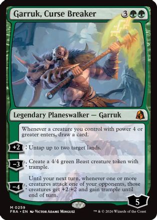 Garruk, Curse Breaker (259) [Reality Fracture] foil