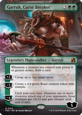 Garruk, Curse Breaker (Borderless) (314) [Reality Fracture] foil