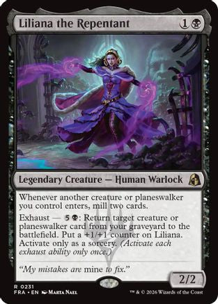 Liliana the Repentant (231) [Reality Fracture] foil