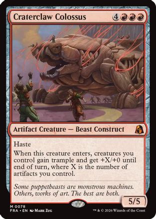 Craterclaw Colossus (78) [Reality Fracture]