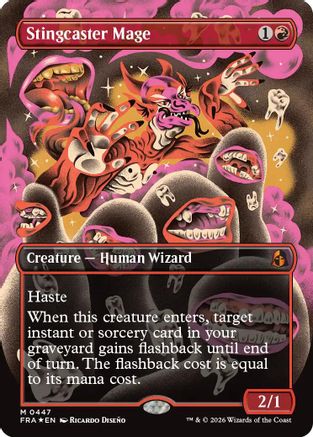 Stingcaster Mage (Borderless) (0447) (447) [Reality Fracture] foil