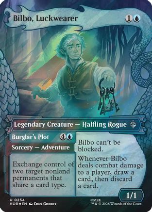 Bilbo, Luckwearer (Showcase) (Surge Foil) (254) [The Hobbit] foil-1
