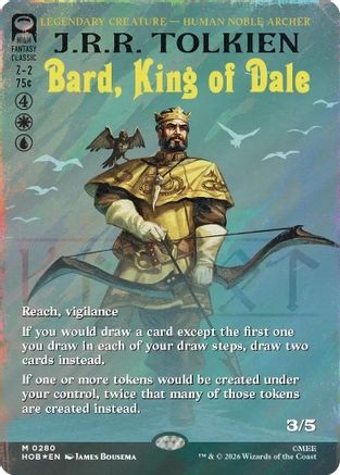 Bard, King of Dale (Borderless) (Surge Foil) (280) [The Hobbit] foil