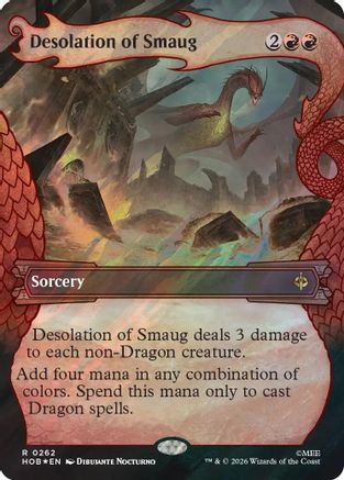 Desolation of Smaug (Showcase) (Surge Foil) (262) [The Hobbit] foil
