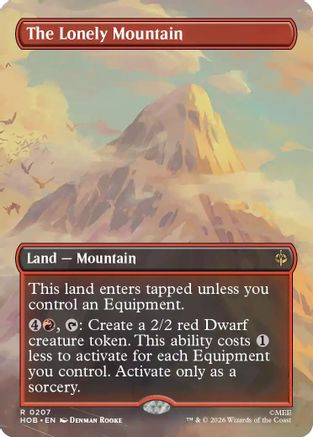 The Lonely Mountain (Borderless) (0207) (207) [The Hobbit]-1