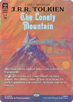 The Lonely Mountain (Borderless) (Surge Foil) (284) [The Hobbit] foil-1