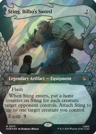 Sting, Bilbo's Sword (Showcase) (Surge Foil) (273) [The Hobbit] foil