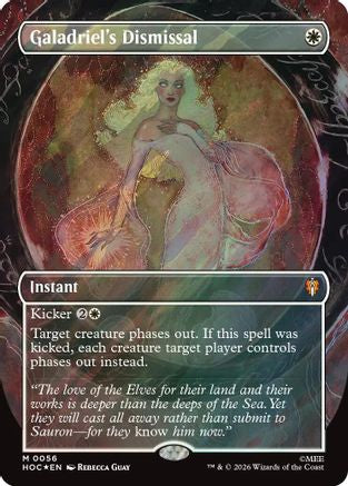 Galadriel's Dismissal (Borderless) (Surge Foil) (56) [The Hobbit: Eternal-Legal] foil-1